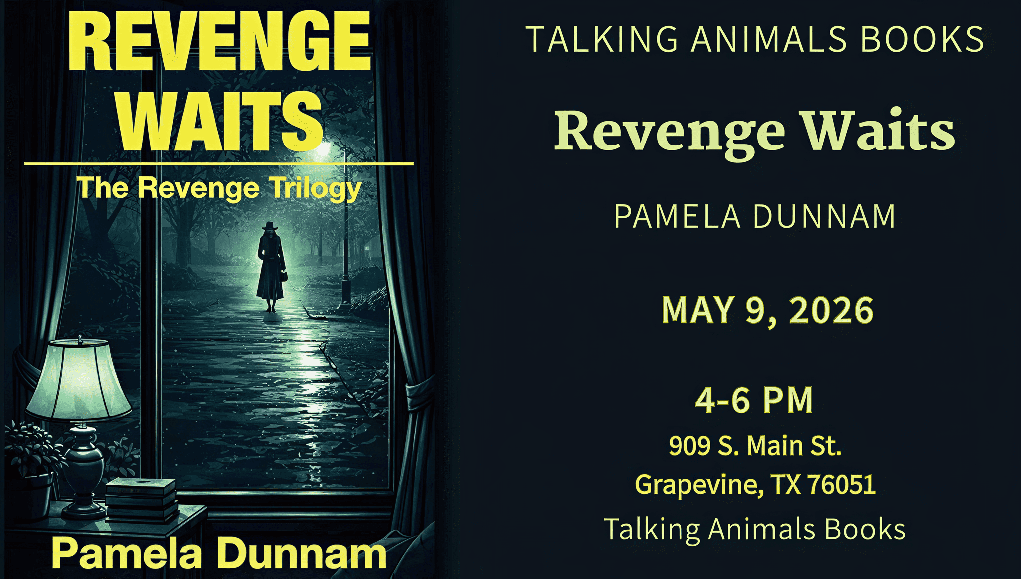 Book launch event poster